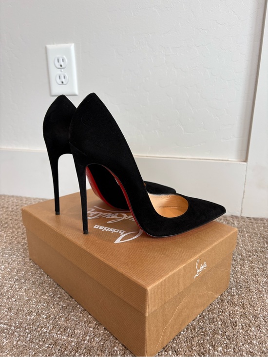 Christian Louboutin Shoes - Christian Louboutin Black Suede So Kate size 39.5